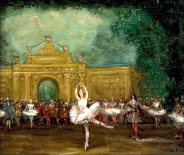 150の主題の芸術作品 Painting - ロシアバレエ パブロワとニジンスキー パビリオン・ド・アルミデのセルジュ・スダイキン バレリーナ